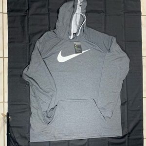 Nike Training Dry Swoosh hoodie dark grey mens 4XL